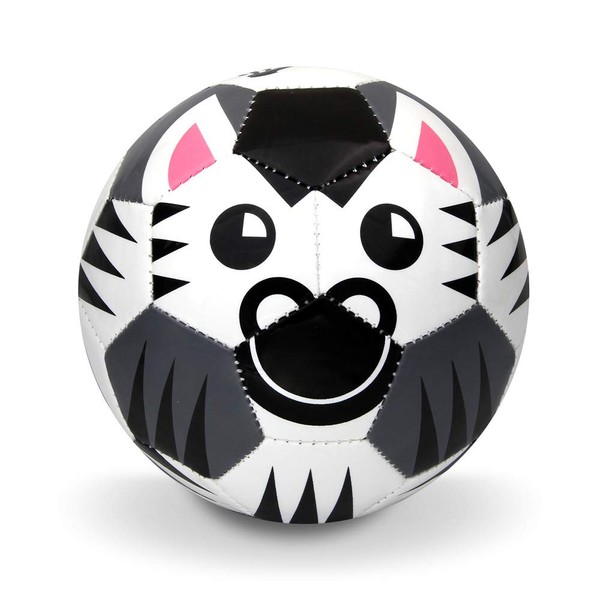 Daball Kid and Toddler Soccer Ball - Size 1 and Size 3, Pump and Gift Box Included (Size 3, Happy, The Zebra)