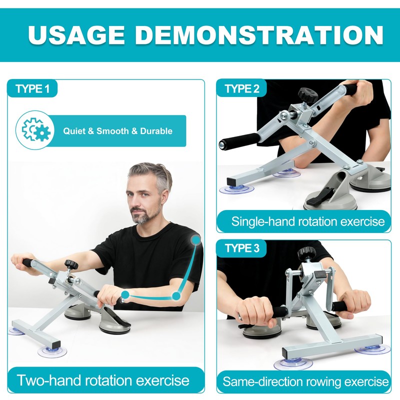 Arm Bike for Physical Therapy with A Rehabilitation Training Glove