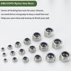 M8 Nyloc Hex Nuts, 8mm M8 Steel Locking Nuts -DIN985