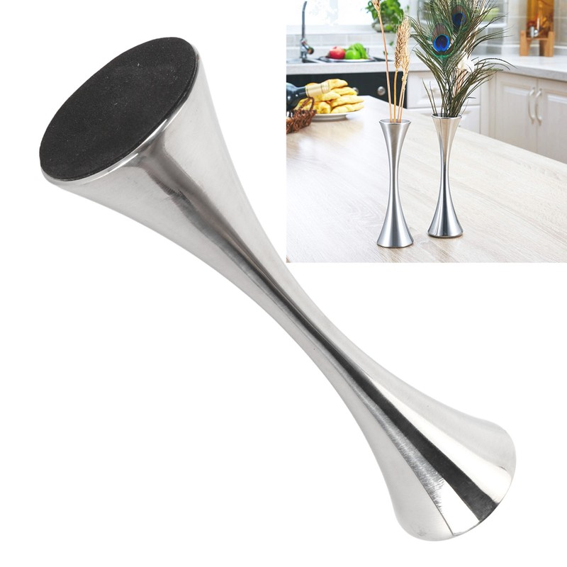 Stainless Steel Vase Innovative Elegant Modern Style Round Mouth Metal