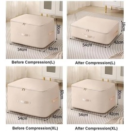 Organizador Autocomprimible Ultracomprimible  Bolsas de Almacenamiento Organizador para Edredones, Bolsas de Mudanza de Servicio Pesado Bolso de...   