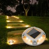 VOLISUN Solar Driveway Lights Dock Marine Lights 12 Pack,2 Colors