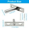 PHITUODA 4 Pcs Hidden Floating Shelf Bracket 2 Inch Hidden