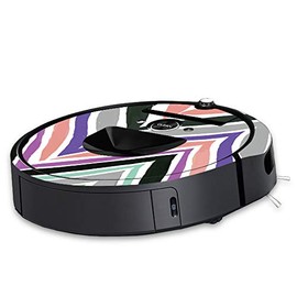 MightySkins Skin Compatible with iRobot Roomba i7 Robot Vacuum - Colorful Chevron | Protective, Durable, and Unique Vinyl Decal wrap Cover | Easy to Apply, Remove, and Change Styles | Made in The USA