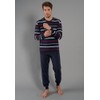 Götzburg Men's 2-Piece Pyjamas Long, Blue-dark rings., 3xl