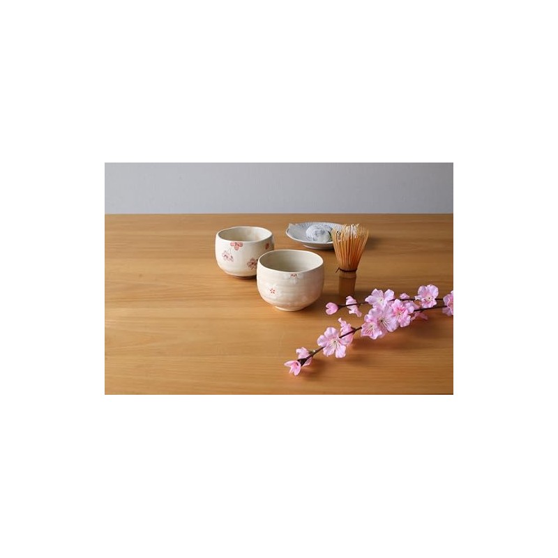 World Create, Inc. Pink Matcha Bowl: Φ3.7 x H3.0 inches
