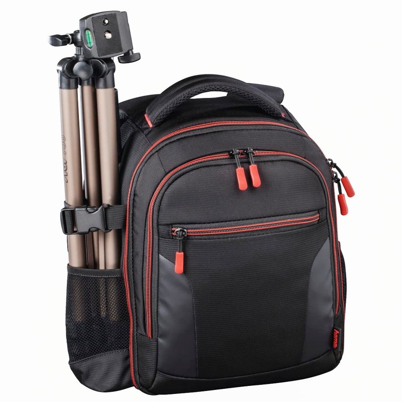 Hama Miami Camera Backpack, 150, Black/Red, Black, 33 x 25