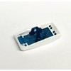 Euro Rocker Marine Switch Cover White with 2 Blue Lenses,