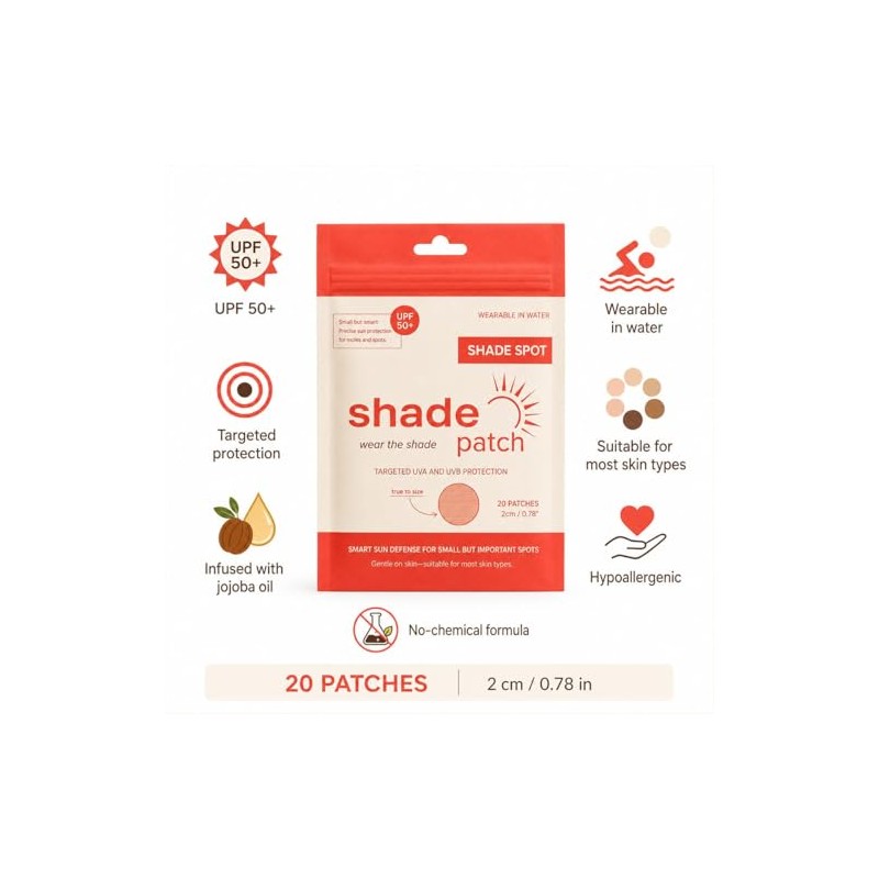 Shade Patch Face Sunscreen Patches - UPF 50+ UV Protection