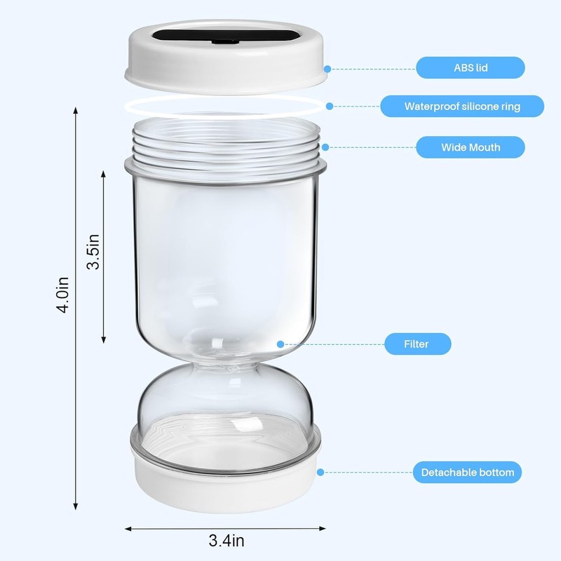 Flip Preserving Jar, Cucumber Jar, Flip Over Glass Kimchi Container