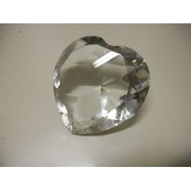 Hot Christmas Gift Crystal Glass Diamond Shaped Paperweight (White)