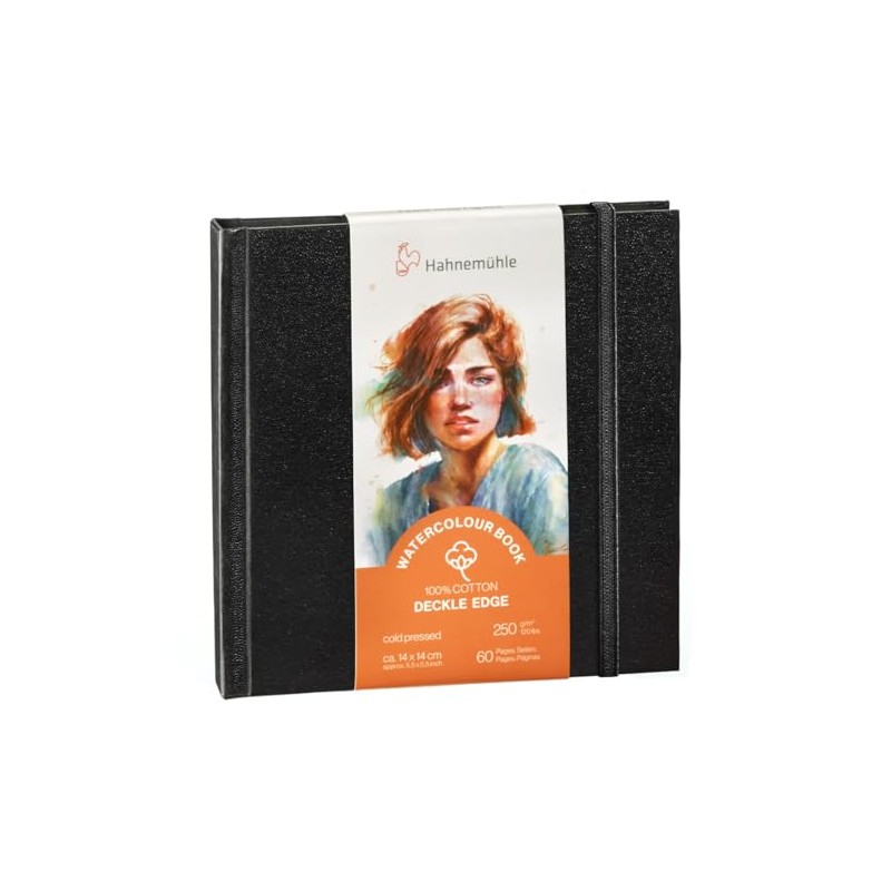 Hahnemühle Watercolour Book Deckle Edge Watercolour Book with Ripped Edges,