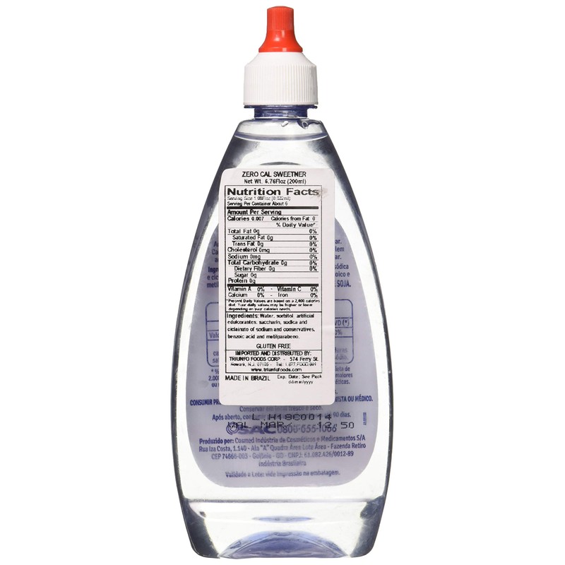 Zero Cal Sweetener Drops 6.6oz - Zero Cal Adoçante Dietético