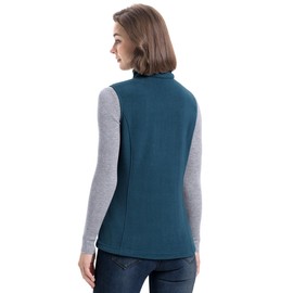 33,000ft Women's Fleece Vest, Lightweight Warm Polar Soft Vests Outerwear with Zip Up Pockets, Sleeveless Jacket for Winter