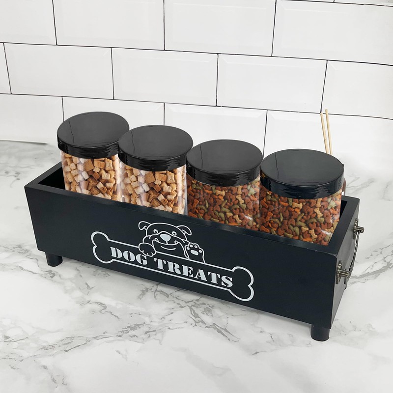 Hlimior Large Dog Treats Container, Dog Cookie Jar for Dogs