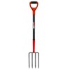 HANTOP 4-Tine Pitch Fork Garden Digging Fork Spading Fork Heavy