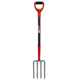 HANTOP 4-Tine Pitch Fork Garden Digging Fork Spading Fork Heavy Duty Pitchfork for Gardening Potato Fork, 43 inches