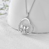 MEIDERBO Elephant Necklace 925 Sterling Silver Heart Elephant Pendant Necklace