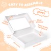 Dayacoco 30pcs Bakery Boxes with Window, 16x11x2.5 Inches, Donut Boxes,