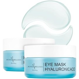Punta Belleza  Parches para Ojos con Ácido Hialurónico y Glicerina  Hidrogel Hidratante Anti Ojeras, Bolsas y Líneas Finas 60 piezas cu 2 pack