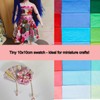 35Pcs Square Twill Cotton Fabric Solid Color Cotton Fabric for