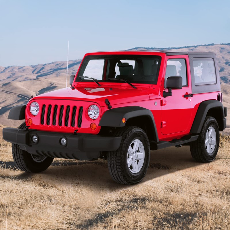 AggAuto Grill Mesh Insert Compatible With Jeep Wrangler JK JKU
