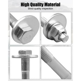 QAGGUM Camber Alignment Bolts Fit for Volkswagen SportWagen Jetta Beetle Passat 2005-2021, Upper Rear Suspension Eccentric Alignment Camber Bolt Replace 1K0501387D, 2Pcs