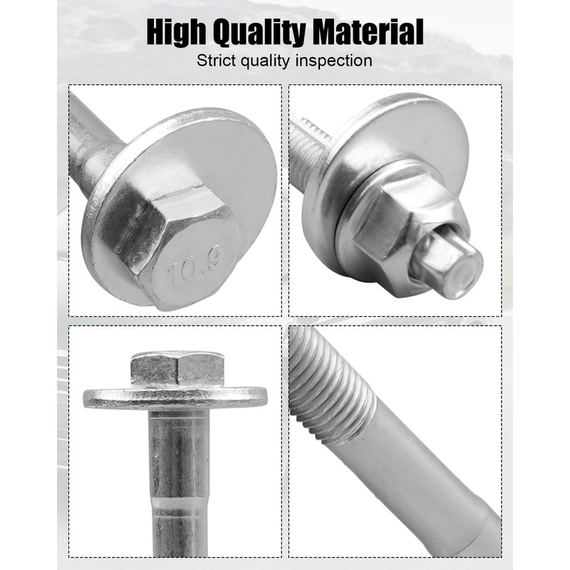 QAGGUM Camber Alignment Bolts Fit for Volkswagen SportWagen Jetta Beetle