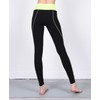 Smart Sports Yoga Leggings with Diagonal Stripe Design SN1706-0109 Black/FREE