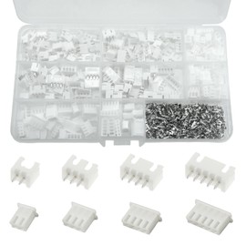 720PCS JST XH 2.54mm Connector Kit,Male and Female 2/3/4/5 Pin Header Housing JST Adapter,XH 2.54mm Plug Terminal Kit for Camera, 3D Printer