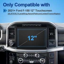 Coleya Anti-Glare Matte 2021-2026 F150 Screen Protector, for Ford F-150 (STX/XLT/Lariat/Tremor/King Ranch/Platinum/Limited/Raptor),9H Tempered Glass 2025 F150 Truck Accessories HD&Anti-Fingerprint 12"