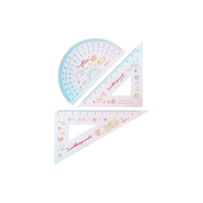 San-X SQ89602 Sumikko Gurashi Triangle Ruler Set