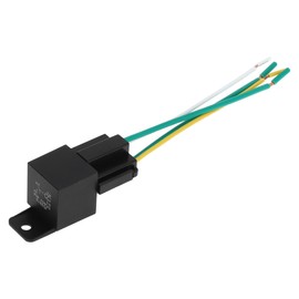 HOPESPANNER 4 Pins 60V 40A Auto Relay with Plastic Hanging Hole with Harness Socket Waterproof Car Relay 1 Pc