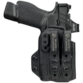 Black Scorpion Outdoor Gear AIWB Dual Clip X Holster fits Springfield Echelon 4.0C w/TLR-7X (Right-Hand Draw, Black)