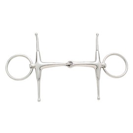 Korsteel Stainless Steel Jointed Fulmer Snaffle Bit, 4.5"