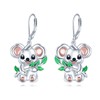 Koala Drop Earrings for Women 925 Sterling Silver Koala Bear