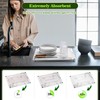 Stone Drying Mat for Kitchen Counter with Bamboo Dish Drying