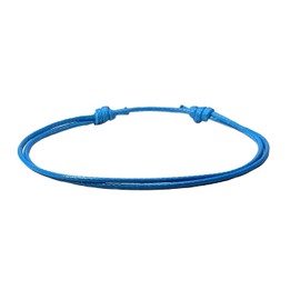 Pingyongchang Adjustable Cord Blue Bracelet Colorful Waterproof Nylon String Bracelets Boho Surfer Anklet for Men Women Beach Bracelet pulseras para hombres Surfer Bangle Bracelets-Blue B