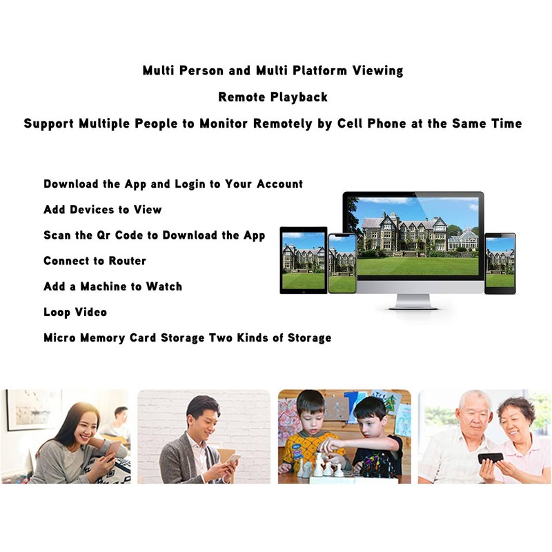 1080p Wifi Camera with Two Way Voice Intercom Wireless Connection