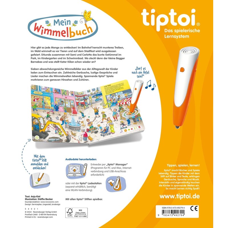 Ravensburger tiptoi® My Big Hidden Object Book + Children's Hidden
