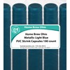 Metallic Light Blue PVC Shrink Capsules-500 Count