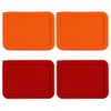 Sophico 6 Cup Rectangle Silicone Storage Cover Lids Replacement for