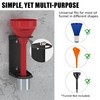 UNITEDPOWER Wall Mount Oil Funnel Holder, Organizer Storage Rack with