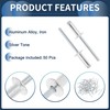 INFINAUTO Dome Head Large Flange Blind Rivets 4.8mm Grip Diameter