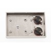 HUBER Surface-Mounted Bell Push Button 2 Compartments Made of Real