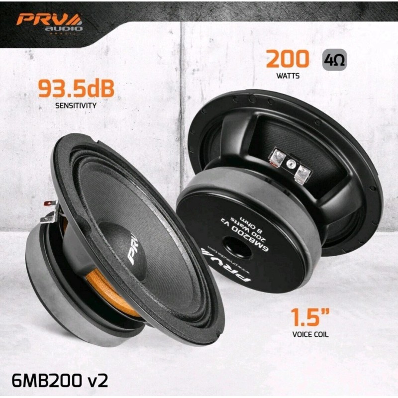 PRV Audio 6MB200-8 v2 6 inch Mid Bass Pro Audio