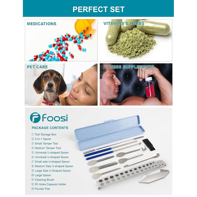 Capsule Filling Machine Kit – Pill Filler Tray Tools for