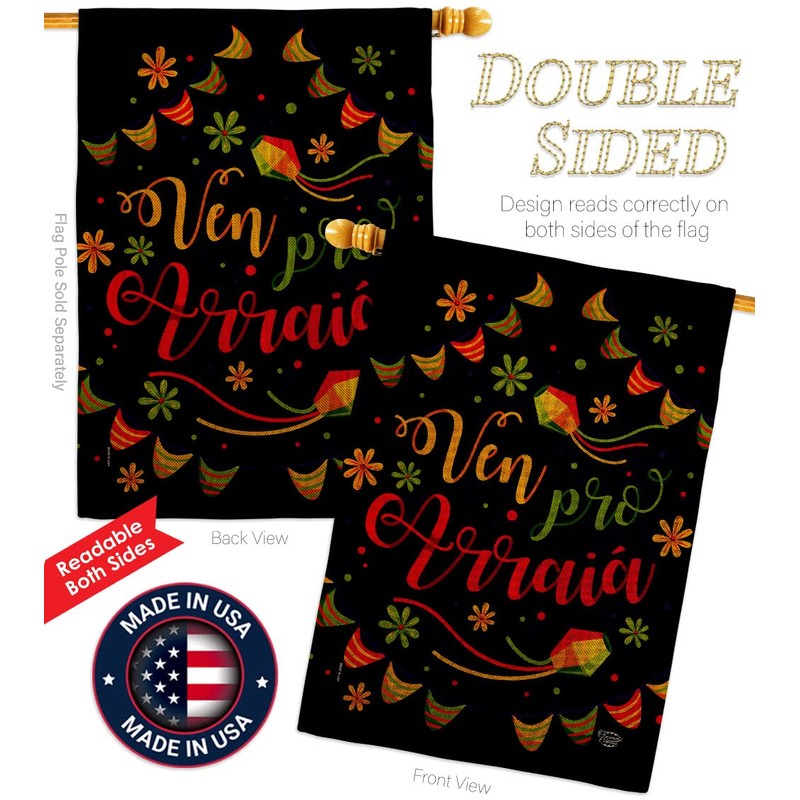 Ornament Collection Ven Pro Arraia Burlap Garden House Flag Kit