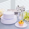 KIRE 350 PCS Plastic Dinnerware Set For 50 Guests -
