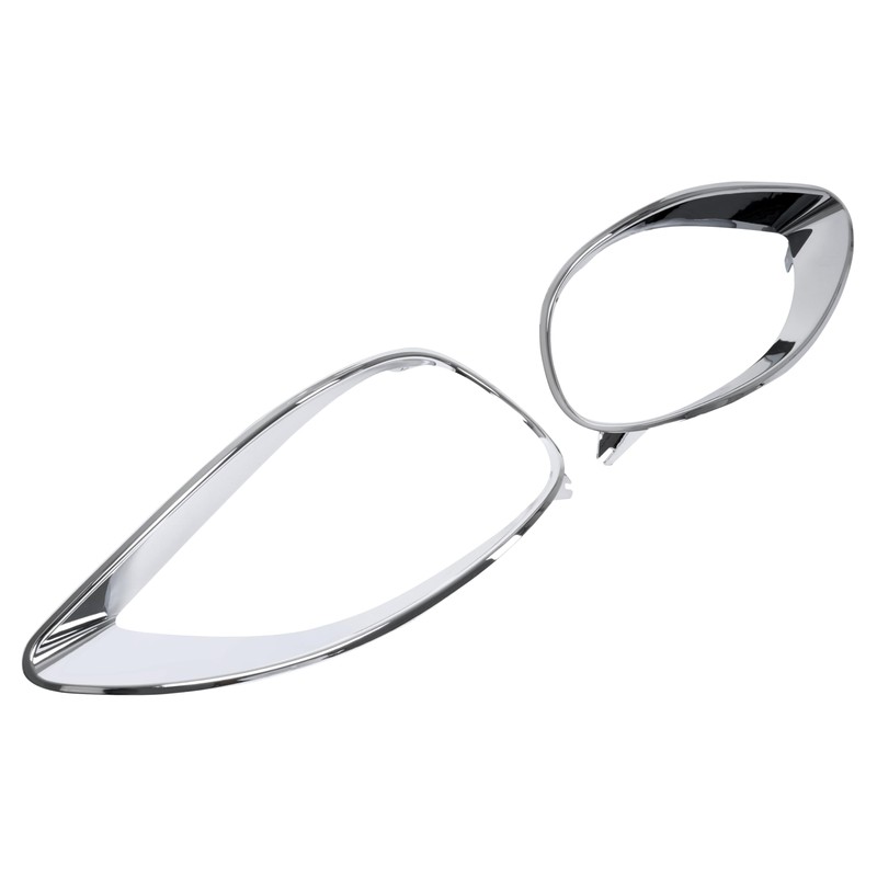 KUAFU Pair Headlight Bezel Compatible with 2001-2017 Freightliner Columbia Replacement